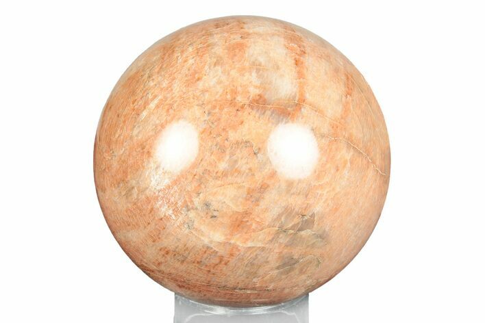 Polished Peach Moonstone Sphere - Madagascar #245995